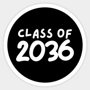 class of 2036 Sticker